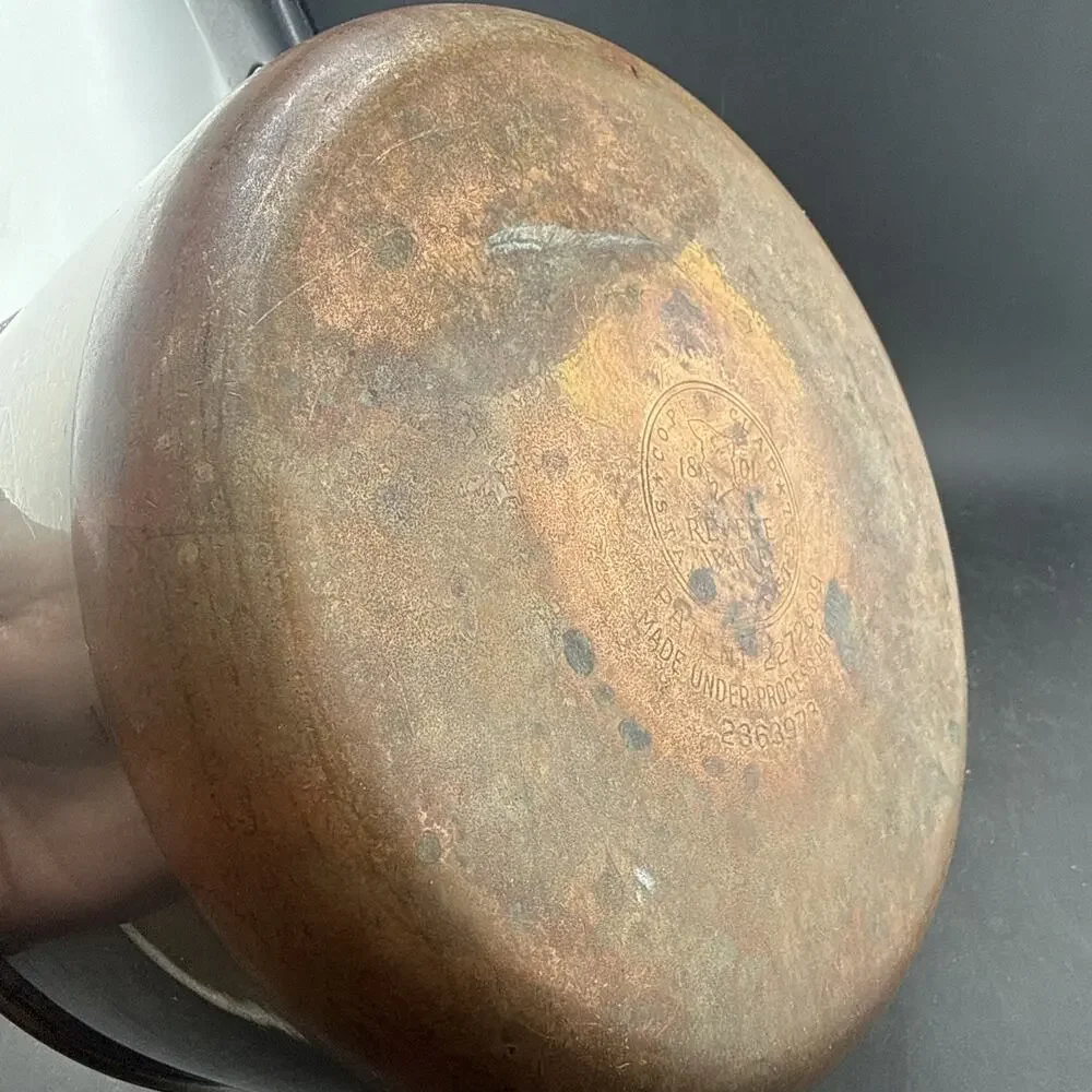 Vintage Revere Ware 3 qt Sauce Pan, Copper Bottom, No Lid, Pre-1968